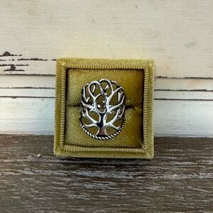 Sterling Silver Tree of Life Ring size 7